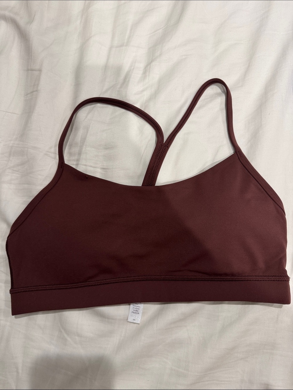 CRZ YOGA Strappy Sports Bra - Burgundy